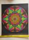 Vtg Star Mandala 1968 Black Light Poster Psychedelic Bright Colorful S. F. Wespac