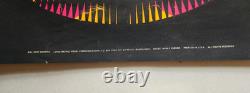 Vtg STAR MANDALA 1968 Black Light Poster Psychedelic Bright Colorful S. F. Wespac