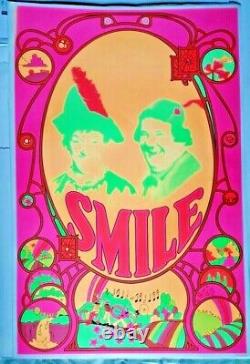 Vtg Smile Poster Beatles Sgt Pepper Lonely Heart Club Band Lovely Love 1969