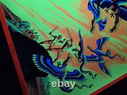 Vtg The Harpies Murray Skoff Blacklight Poster Steele Savage Psychedelic OG 70s