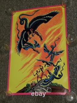 Vtg The Harpies Murray Skoff Blacklight Poster Steele Savage Psychedelic OG 70s