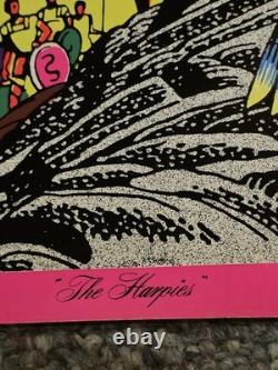 Vtg The Harpies Murray Skoff Blacklight Poster Steele Savage Psychedelic OG 70s