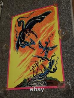 Vtg The Harpies Murray Skoff Blacklight Poster Steele Savage Psychedelic OG 70s