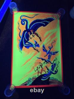 Vtg The Harpies Murray Skoff Blacklight Poster Steele Savage Psychedelic OG 70s