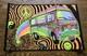 Vtg Original Blacklight Poster Magic Bus Westfalia Van 16x 10 1/4 1970's