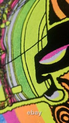 Vtg original Blacklight Poster Magic Bus Westfalia Van 16x 10 1/4 1970's