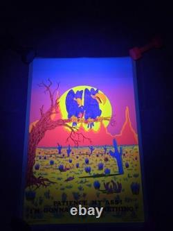 Vultures 1972 Black Light Poster Rare Clean Printed In USA 23x35 Patience My A$$