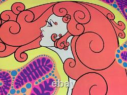 W191 TASTE ME VINTAGE 1969 HEADSHOP BLACKLIGHT WESPAC POSTER By Rick Dempsey