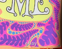 W191 TASTE ME VINTAGE 1969 HEADSHOP BLACKLIGHT WESPAC POSTER By Rick Dempsey