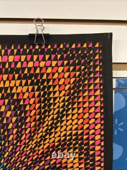 W23 ENERGY VINTAGE 1968 BLACKLIGHT HEADSHOP WESPAC POSTER By NANCY PARKER -NICE