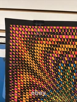W23 ENERGY VINTAGE 1968 BLACKLIGHT HEADSHOP WESPAC POSTER By NANCY PARKER -NICE