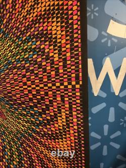 W23 ENERGY VINTAGE 1968 BLACKLIGHT HEADSHOP WESPAC POSTER By NANCY PARKER -NICE