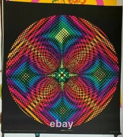 W24 RHYTHM 1968 VINTAGE BLACKLIGHT NOS WESPAC POSTER By NANCY PARKER -NICE