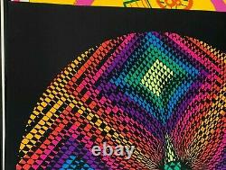 W24 RHYTHM 1968 VINTAGE BLACKLIGHT NOS WESPAC POSTER By NANCY PARKER -NICE