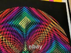 W24 RHYTHM 1968 VINTAGE BLACKLIGHT NOS WESPAC POSTER By NANCY PARKER -NICE