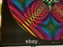 W24 RHYTHM 1968 VINTAGE BLACKLIGHT NOS WESPAC POSTER By NANCY PARKER -NICE