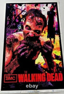 WALKING DEAD BLACK LIGHT POSTER Rare 23x35