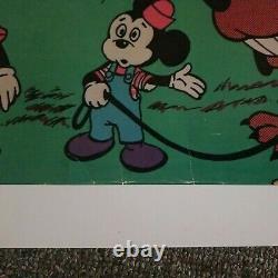 WALLY WOOD DISNEY MEMORIAL ORGY BLACKLIGHT POSTER Original RARE Vintage adult