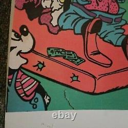 WALLY WOOD DISNEY MEMORIAL ORGY BLACKLIGHT POSTER Original RARE Vintage adult