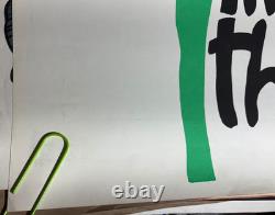 WAR IS NOT HEALTHY VINTAGE 1970 BLACKLIGHT ROYAL SCREEN POSTER By Don Morgan