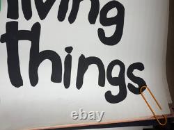 WAR IS NOT HEALTHY VINTAGE 1970 BLACKLIGHT ROYAL SCREEN POSTER By Don Morgan