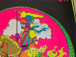 WHITE KNIGHT VINTAGE 1969 BLACKLIGHT POSTER By FUNKY FEATURES