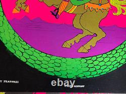 WHITE KNIGHT VINTAGE 1969 BLACKLIGHT POSTER By FUNKY FEATURES