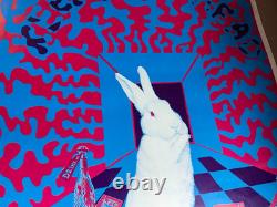 WHITE RABBIT VINTAGE 1960's EAST TOTEM WEST HEADSHOP POSTER By JOSEPH McHUGH