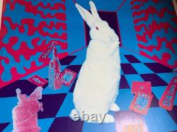WHITE RABBIT VINTAGE 1960's EAST TOTEM WEST HEADSHOP POSTER By JOSEPH McHUGH