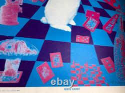 WHITE RABBIT VINTAGE 1960's EAST TOTEM WEST HEADSHOP POSTER By JOSEPH McHUGH