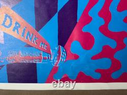 WHITE RABBIT VINTAGE 1960's EAST TOTEM WEST HEADSHOP POSTER By JOSEPH McHUGH