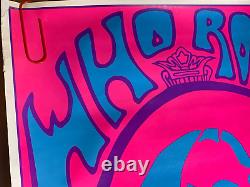 WHO ROLLED MARYJANE VINTAGE 1969 HEADSHOP BLACKLIGHT POSTER By WESPAC W-40