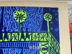 WONDERFUL NIGHT OUT VINTAGE 1970's BLACKLIGHT HEADSHOP POSTER By BOSKOVICE