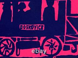 WONDERFUL NIGHT OUT VINTAGE 1970's BLACKLIGHT HEADSHOP POSTER By BOSKOVICE