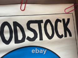 WOODSTOCK MUSIC LOVE VINTAGE 1970 HEADSHOP BLACKLIGHT POSTER By PETAGNO -NICE