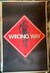 Wrong Way Anti Drug Vintage 1971 Blacklight Poster By Don Record -nice