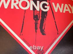 WRONG WAY ANTI DRUG VINTAGE 1971 BLACKLIGHT POSTER By DON RECORD -NICE