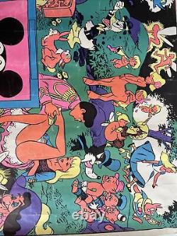 Wally Wood DISNEYLAND AFTER DARK Memorial Orgy Poster The Realist Blacklight