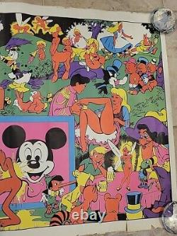 Wally Wood Disneyland Memorial Orgy Poster 1970's Mickey Mouse