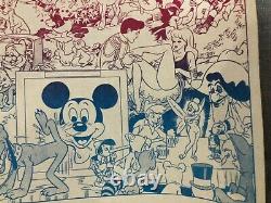 Wally Wood Disneyland Memorial Orgy Poster Psychedelic Black Light red ink