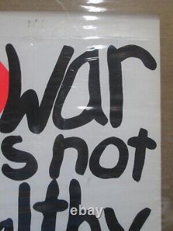 War is not healthy for children and Vintage 1970's black light poster 20647
