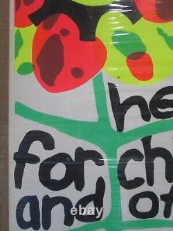War is not healthy for children and Vintage 1970's black light poster 20647