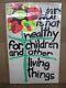 War Is Not Healthy For Children And Other Vintage Black Light Poster 1970s 19260