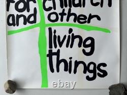 War is not healthy for children living things poster vintage blacklight poster