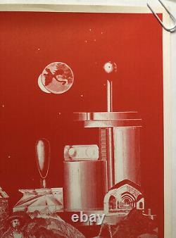 West Coast Wilfred Satty Original Vintage Blacklight Poster 1970 Celestial Arts