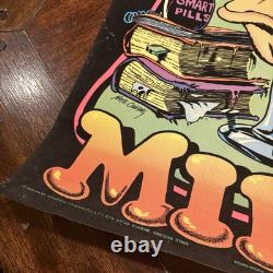Western Graphics Black Light Poster Homework Rots My Mind Nate Owens RARE