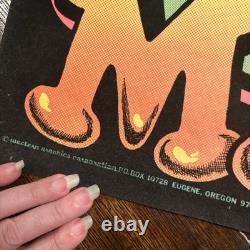 Western Graphics Black Light Poster Homework Rots My Mind Nate Owens RARE