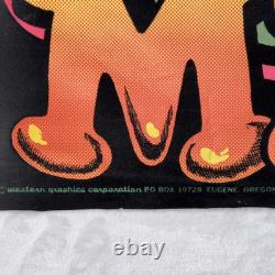 Western Graphics Black Light Poster Homework Rots My Mind Nate Owens RARE 32x21