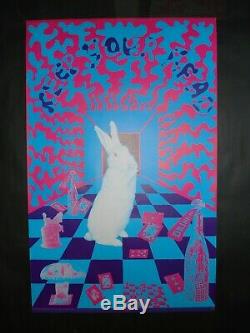 White Rabbit KEEP YOUR HEAD Color Wheel poster EAST TOTEM WEST 1967 mint NOS