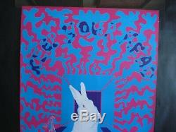 White Rabbit KEEP YOUR HEAD Color Wheel poster EAST TOTEM WEST 1967 mint NOS